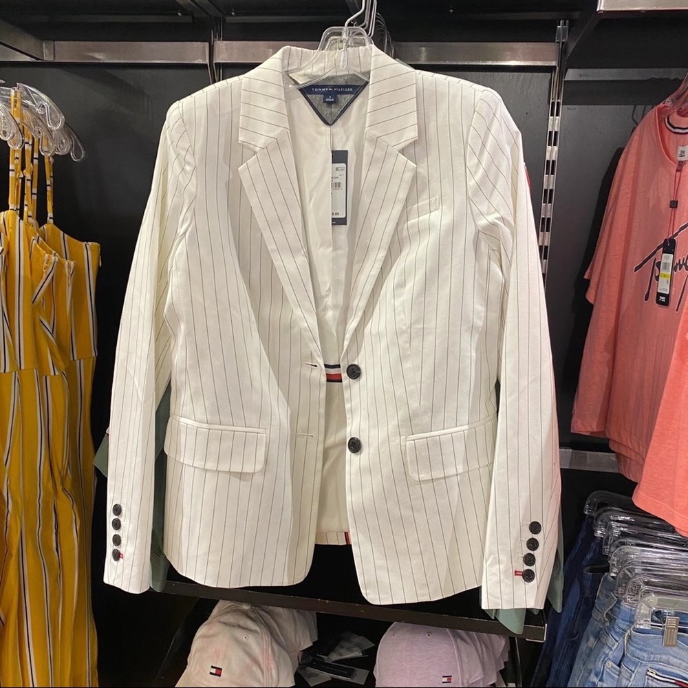 NWT Tommy Hilfiger white Blazer